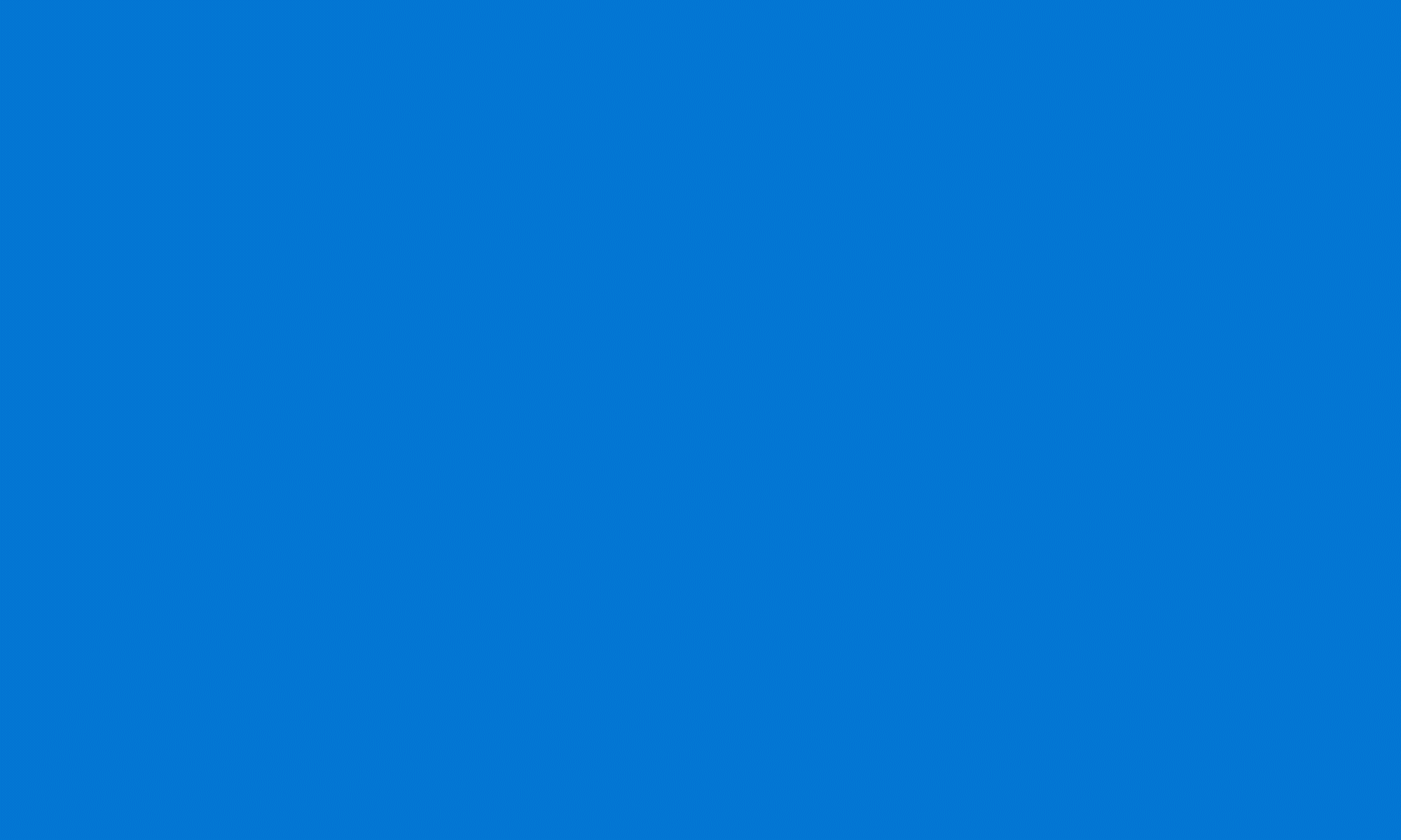 Outlook logo loading animation on blue background